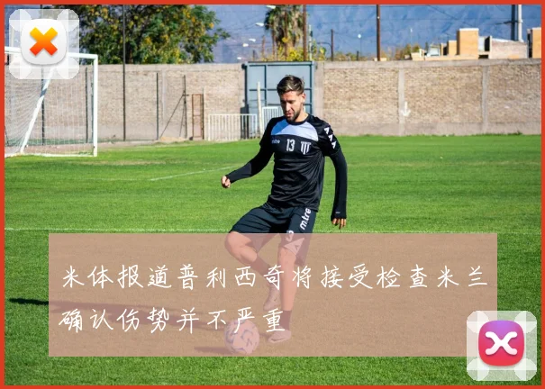 米体报道普利西奇将接受检查米兰确认伤势并不严重